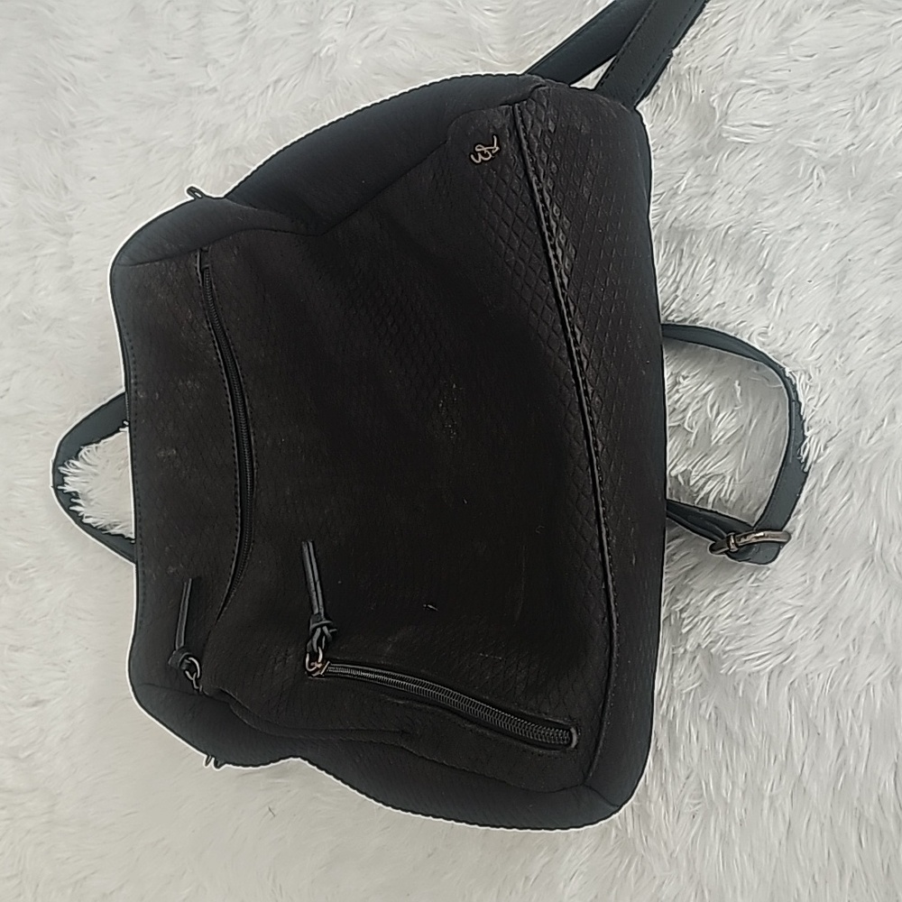 Elliott Lucaa black mid sized book bag purse